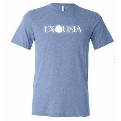 Exousia Tri-Blend Performance Reflective Shirt Blue#color_blue