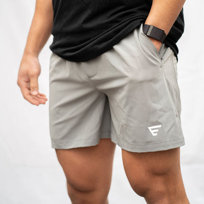 men 5 inch performance athletic short gray#color_gray