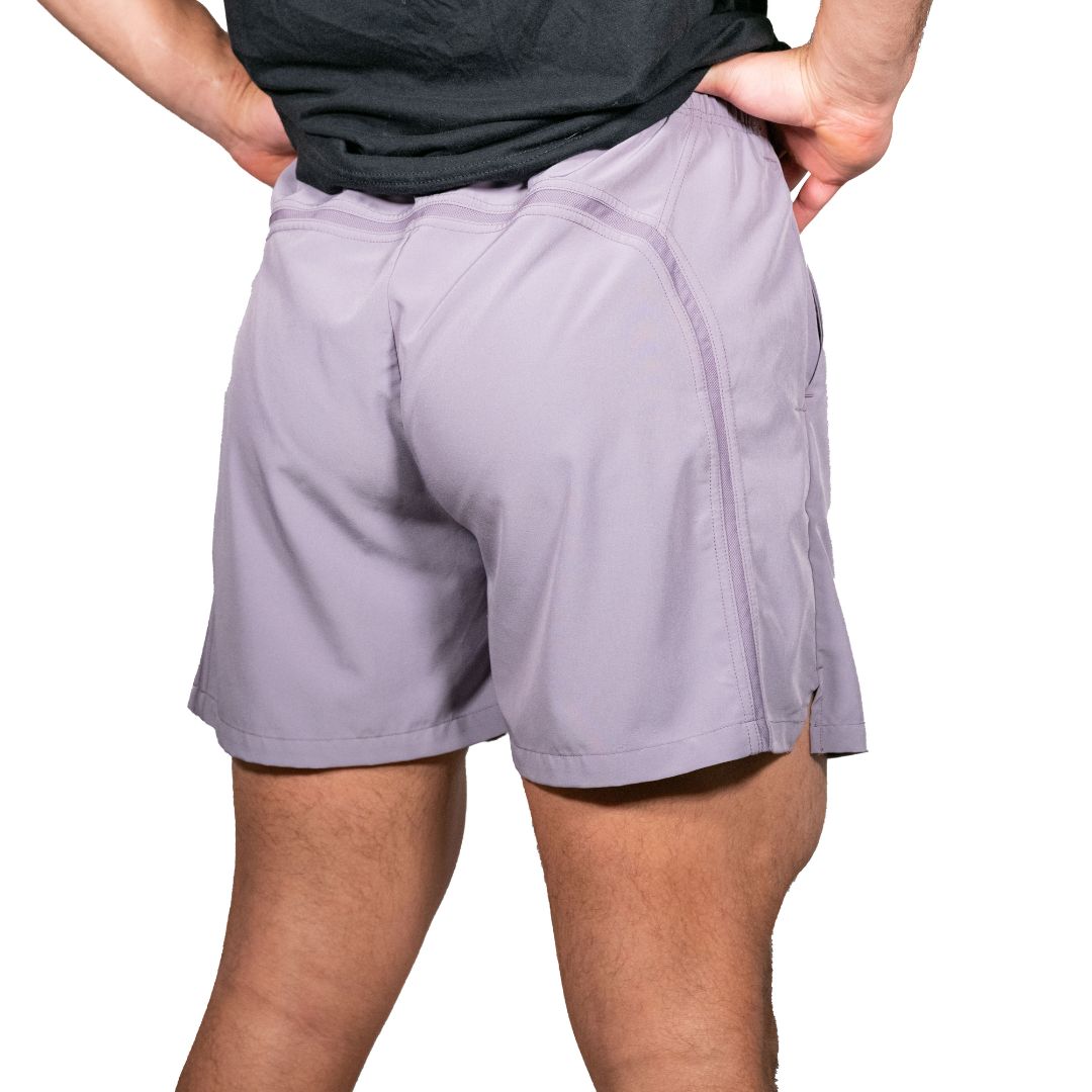 men 5 inch performance athletic short purple#color_purple