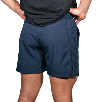 men 5 inch performance athletic short navy blue#color_navy-blue