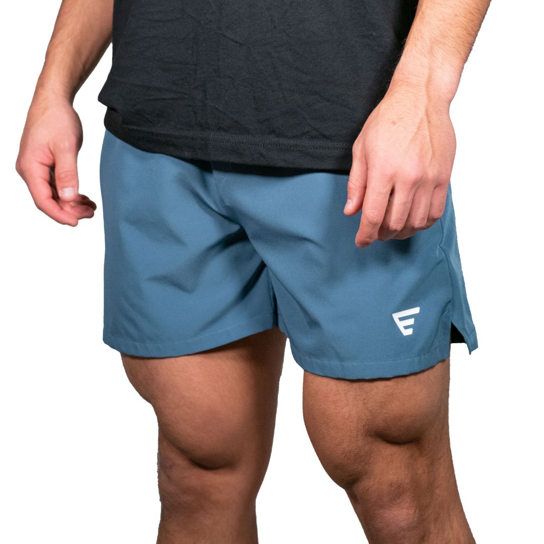 men 5 inch performance athletic short bluestone#color_bluestone